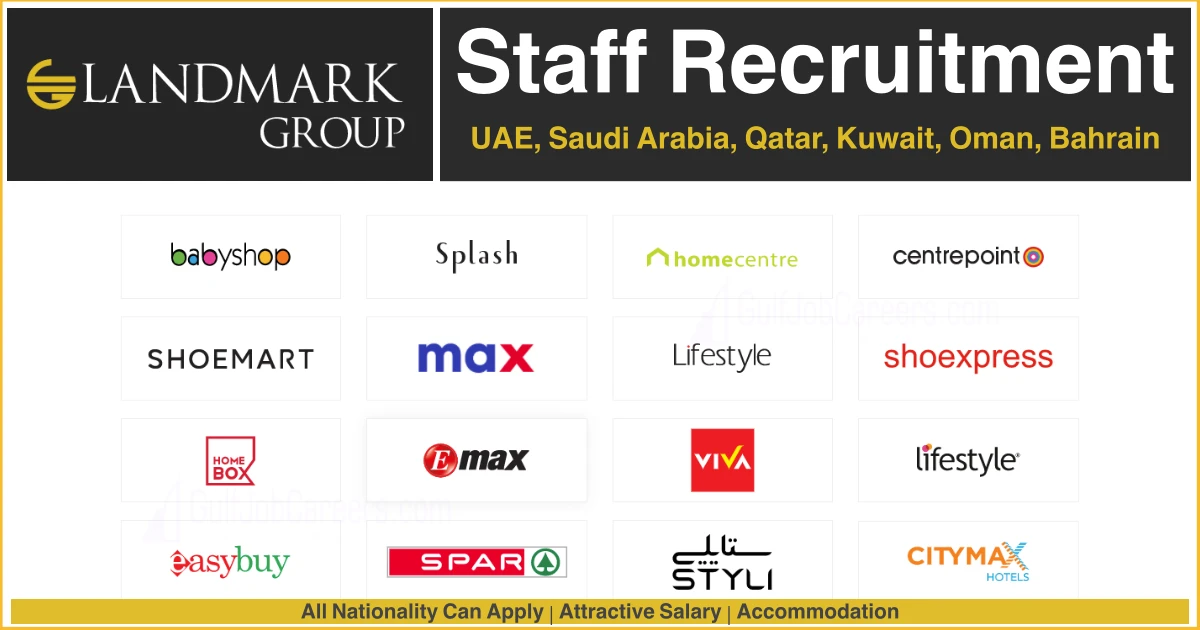 Landmark Group Jobs UAE-Qatar-Kuwait-Oman-KSA-Bahrain 2023